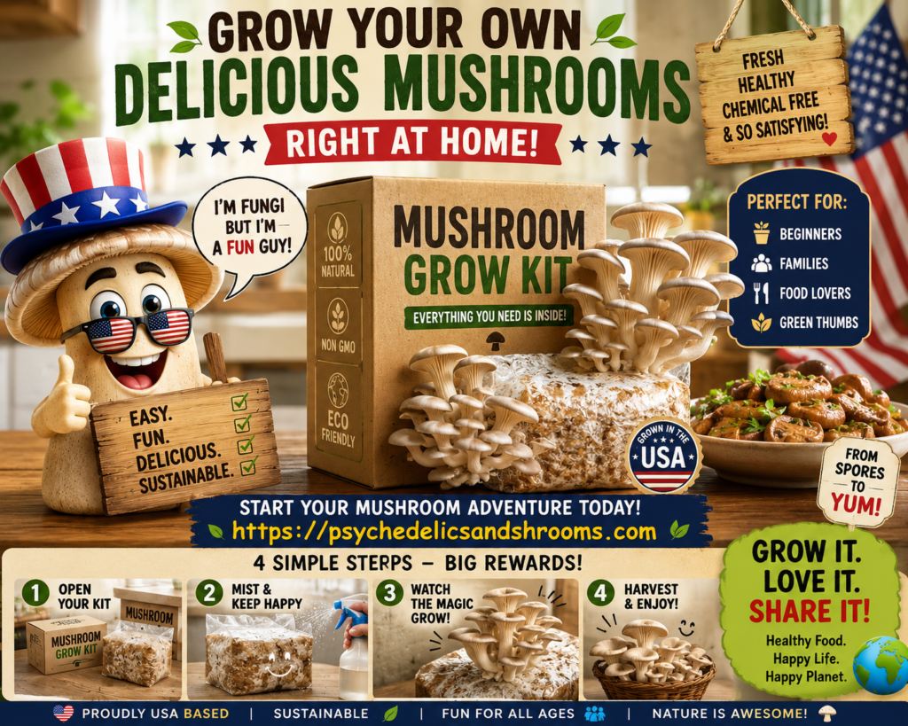 Mushroom Grow Kit: A Beginner’s Guide to Growing Mushrooms at Home