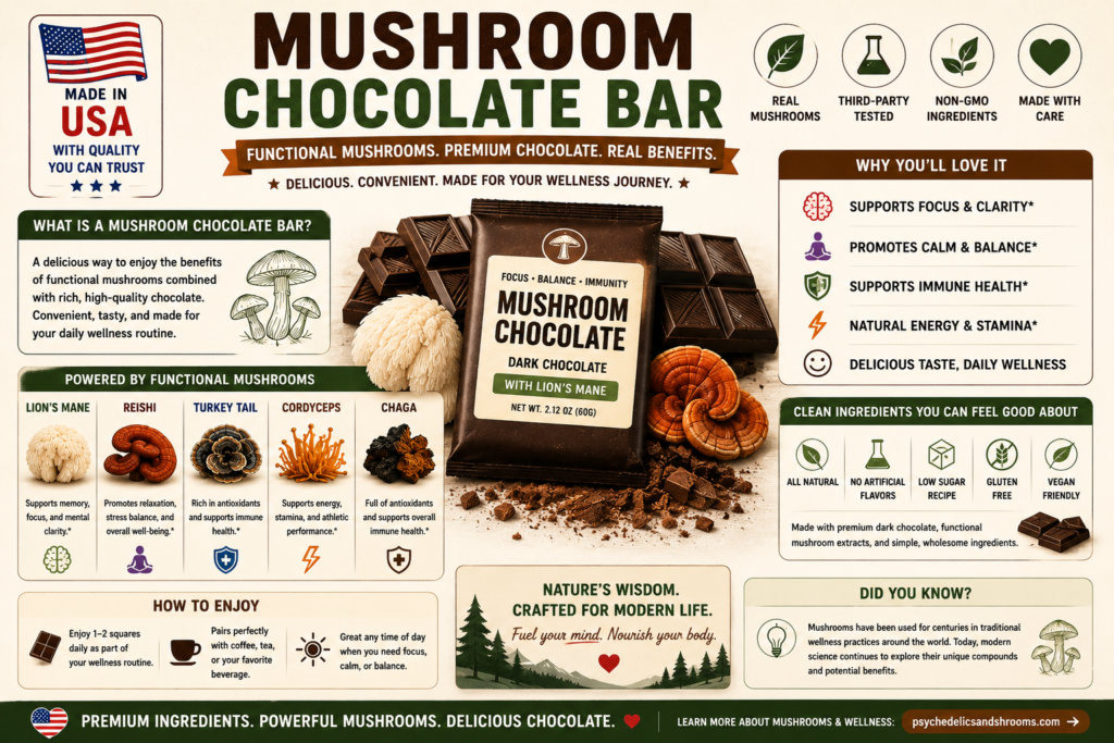 Mushroom Chocolate Bar