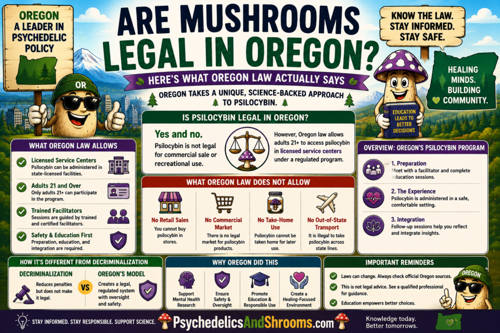 Are Mushrooms Legal in Oregon