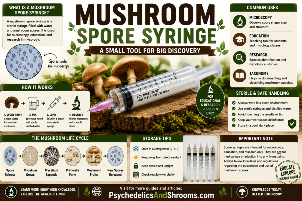 Mushroom Spore Syringe