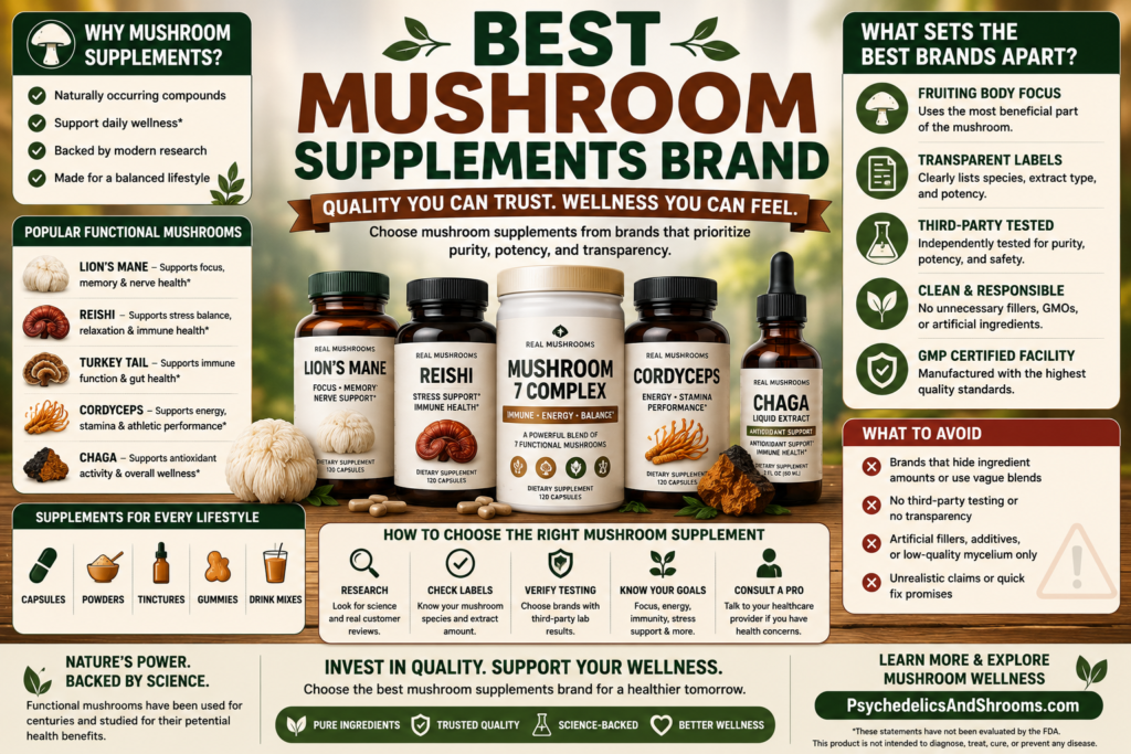 Best Mushroom Supplements Brand
