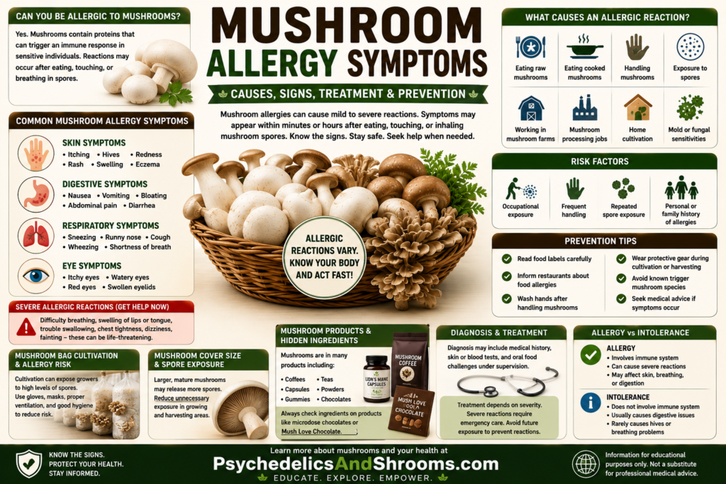 Mushroom Allergy Symptoms