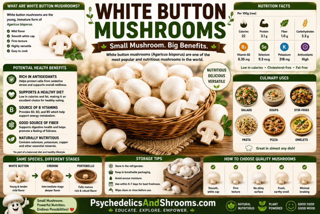 White Button Mushrooms