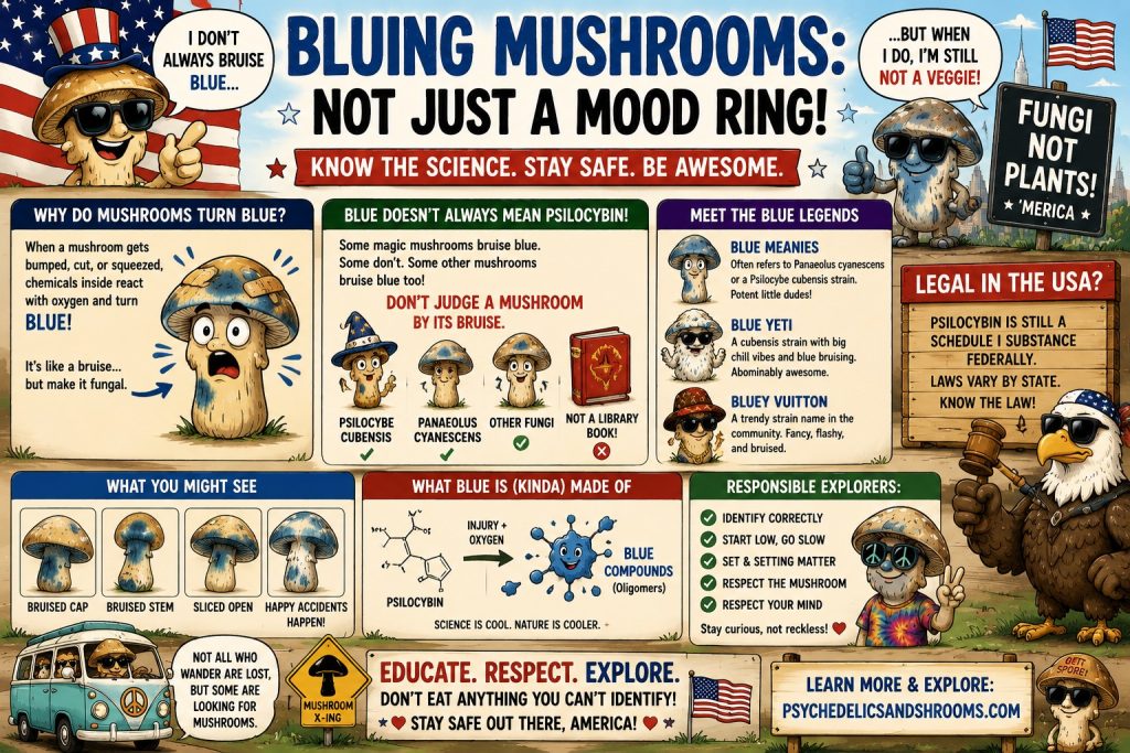 bluing mushrooms